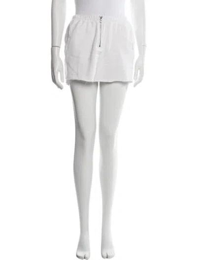 Pre-owned Sami Miro Vintage Mini Skirt In White