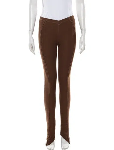 Pre-owned Sami Miro Vintage Skinny Leg Pants In Brown