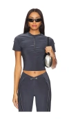 Sami Miro Vintage X Revolve Open Seam Mini Tee In Black