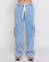 Samii Ryan Believe Cargo Sweatpants In Blue