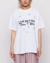 Samii Ryan Better Today Oversized Tee In White