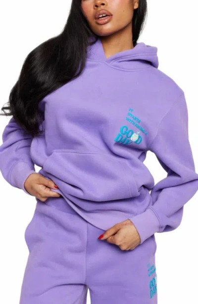 Samii Ryan Good Day Hoodie In Purple