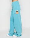 Samii Ryan Kindness Season Open Leg Sweats In Washed Blue
