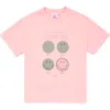 Samii Ryan Smiley Good Day Oversized Tee In Pink