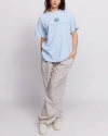 Samii Ryan Smiley It'll Be Alright Oversized Tee In Blue