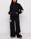 Samii Ryan Smiley Oversized Hoodie In Black