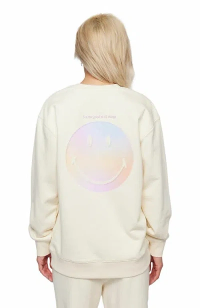 Samii Ryan Smiley Radiate Happiness Crewneck In White