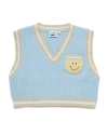 Samii Ryan Smiley® Wimbeldon Knit Vest In Baby Blue