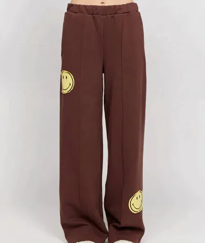Samii Ryan Women's Smiley Straight Leg Pants In Brown