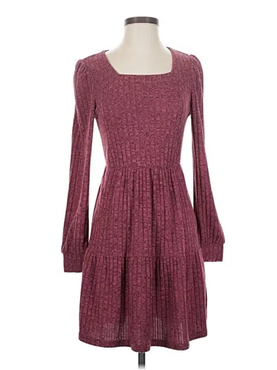 Pre-owned Sampeel Casual Dress In Burgundy