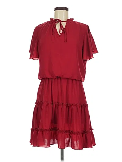 Pre-owned Sampeel Casual Dress In Burgundy