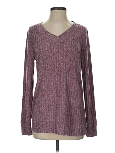 Pre-owned Sampeel Pullover Sweater In Burgundy