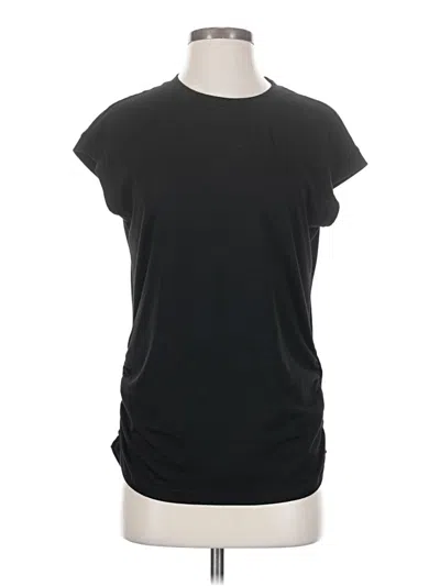 Pre-owned Sampeel Short Sleeve Top Black Crew Neck Tops