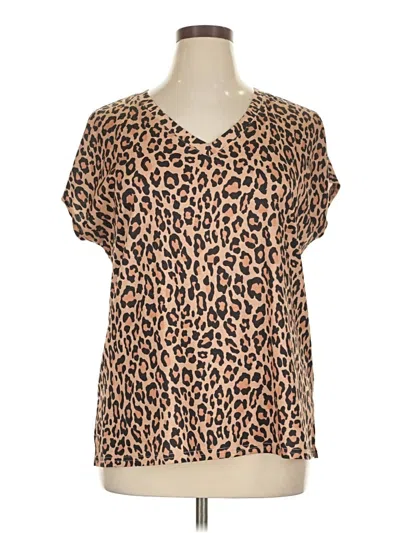 Pre-owned Sampeel Short Sleeve T-shirt In Brown