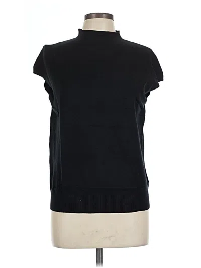 Pre-owned Sampeel Short Sleeve Turtleneck In Black
