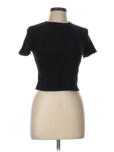 Pre-owned Sampeel Short Sleeve Turtleneck In Black