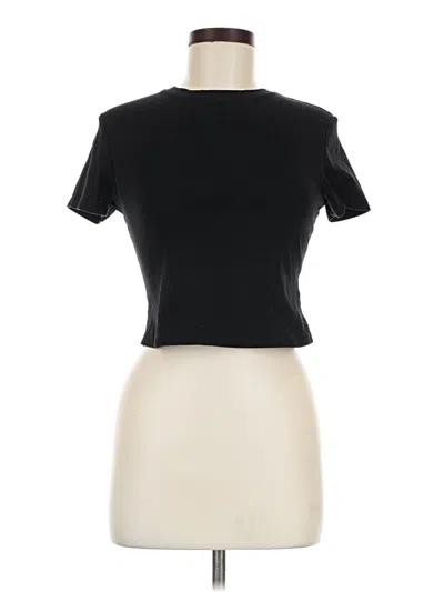 Pre-owned Sampeel Short Sleeve Turtleneck In Black