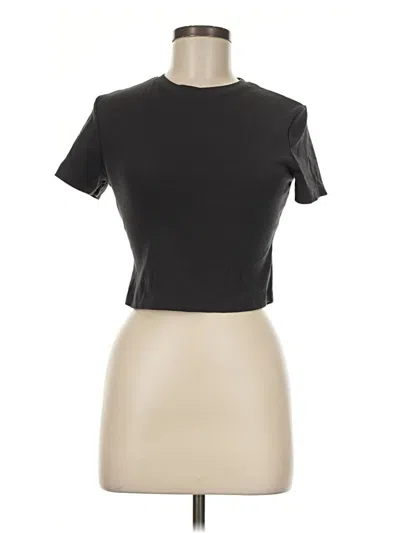 Pre-owned Sampeel Short Sleeve Turtleneck In Black