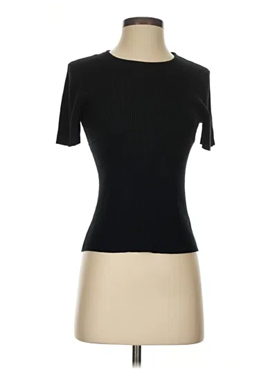 Pre-owned Sampeel Short Sleeve Turtleneck In Black
