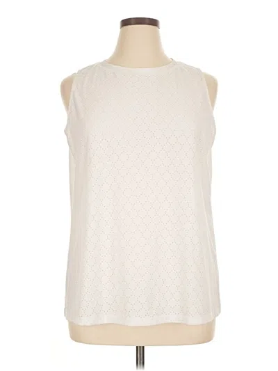 Pre-owned Sampeel Sleeveless Blouse In White