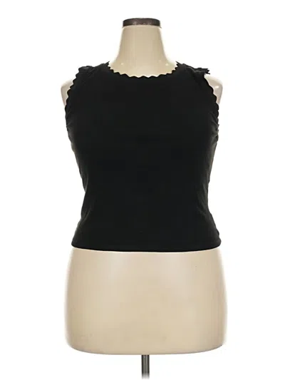 Pre-owned Sampeel Sleeveless Top Black Halter Neckline Tops