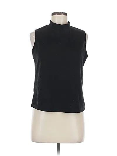 Pre-owned Sampeel Sleeveless Top Black High Neck Tops