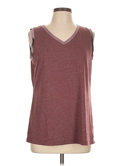 Pre-owned Sampeel Sleeveless Top Burgundy V-neck Tops