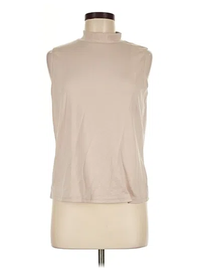 Pre-owned Sampeel Sleeveless Top Tan High Neck Tops
