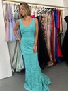 Sample Sale Long Sleeveless Formal Dress Sale In Blue