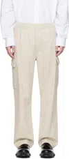 Samsoe & Samsoe Beige Samagnus Cargo Pants In Moonstruck