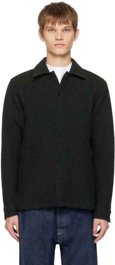 Samsoe & Samsoe Green Castor X Shirt In Dark Green Mel.