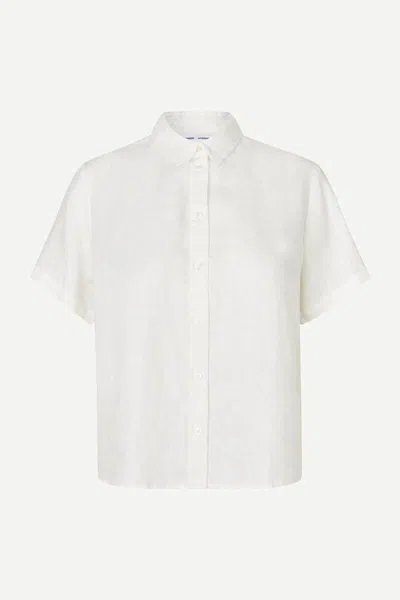 Samsã¸e Samsã¸e Samsøe Samsøe Mina Ss Shirt Np Clothing In White