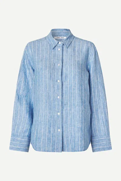 Samsã¸e Samsã¸e Samsøe Samsøe Sanot Shirt Clothing In Blue