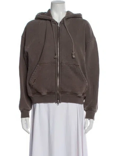 Pre-owned Samsøe Bomber Jacket In Brown
