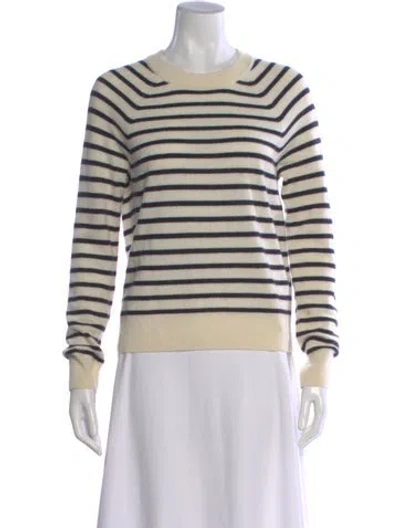 Pre-owned Samsøe Cashmere Striped Sweater In Neutral