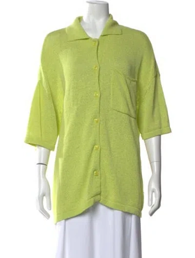 Pre-owned Samsøe Crew Neck Sweater In Green
