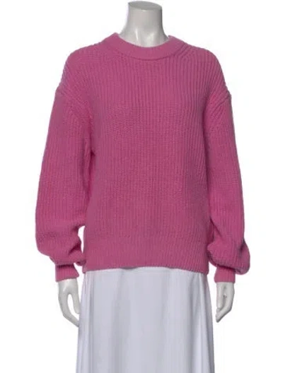 Pre-owned Samsøe Crew Neck Sweater In Pink