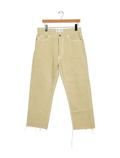 Pre-owned Samsøe Mid-rise Straight Leg Jeans In Green