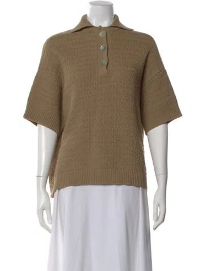 Pre-owned Samsøe Mock Neck Sweater In Neutral