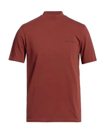 Samsoe & Samsoe Samsøe Φ Samsøe Man T-shirt Tan Size Xs Organic Cotton In Brown