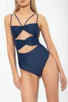 Samsoe & Samsoe Samsøe Samsøe ‘mona' One-piece Swimsuit In Navy Blue