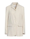 Samsoe & Samsoe Samsøe Φ Samsøe Woman Blazer Off White Size Xs Cotton, Elastane In Off White