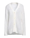 Samsoe & Samsoe Samsøe Φ Samsøe Woman Cardigan White Size Xs Acrylic, Polyamide, Mohair Wool In White