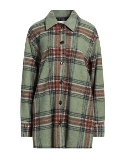 Samsã¸e Samsã¸e Samsøe Φ Samsøe Woman Shirt Military Green Size L Acrylic, Polyester, Wool