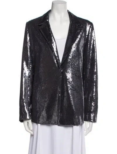 Pre-owned Samsøe Sequin Evening Jacket W/ Tags In Gray