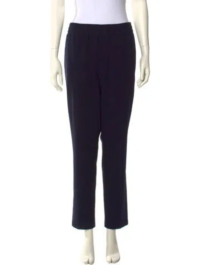 Pre-owned Samsøe Straight Leg Pants In Blue