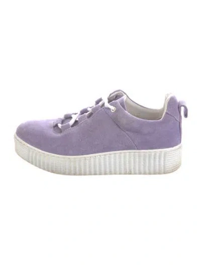 Pre-owned Samsøe Suede Sneakers In Purple