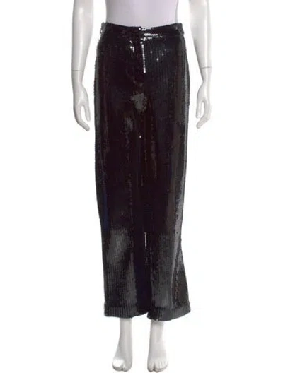Pre-owned Samsøe Wide Leg Pants In Black