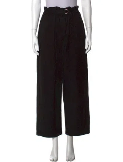 Pre-owned Samsøe Wide Leg Pants In Black