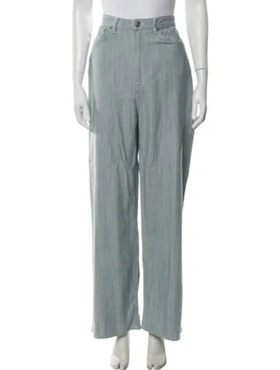 Pre-owned Samsøe Wide Leg Pants In Blue